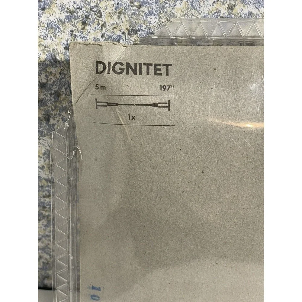 IKEA Dignitet Curtain Wire 600.752.95 Stainless Steel 5m/197